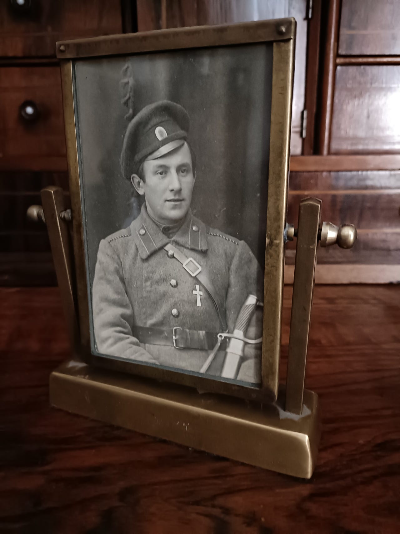 Antiikki Valokuva Tsaarin Upseeri Venäjä 1900-alku