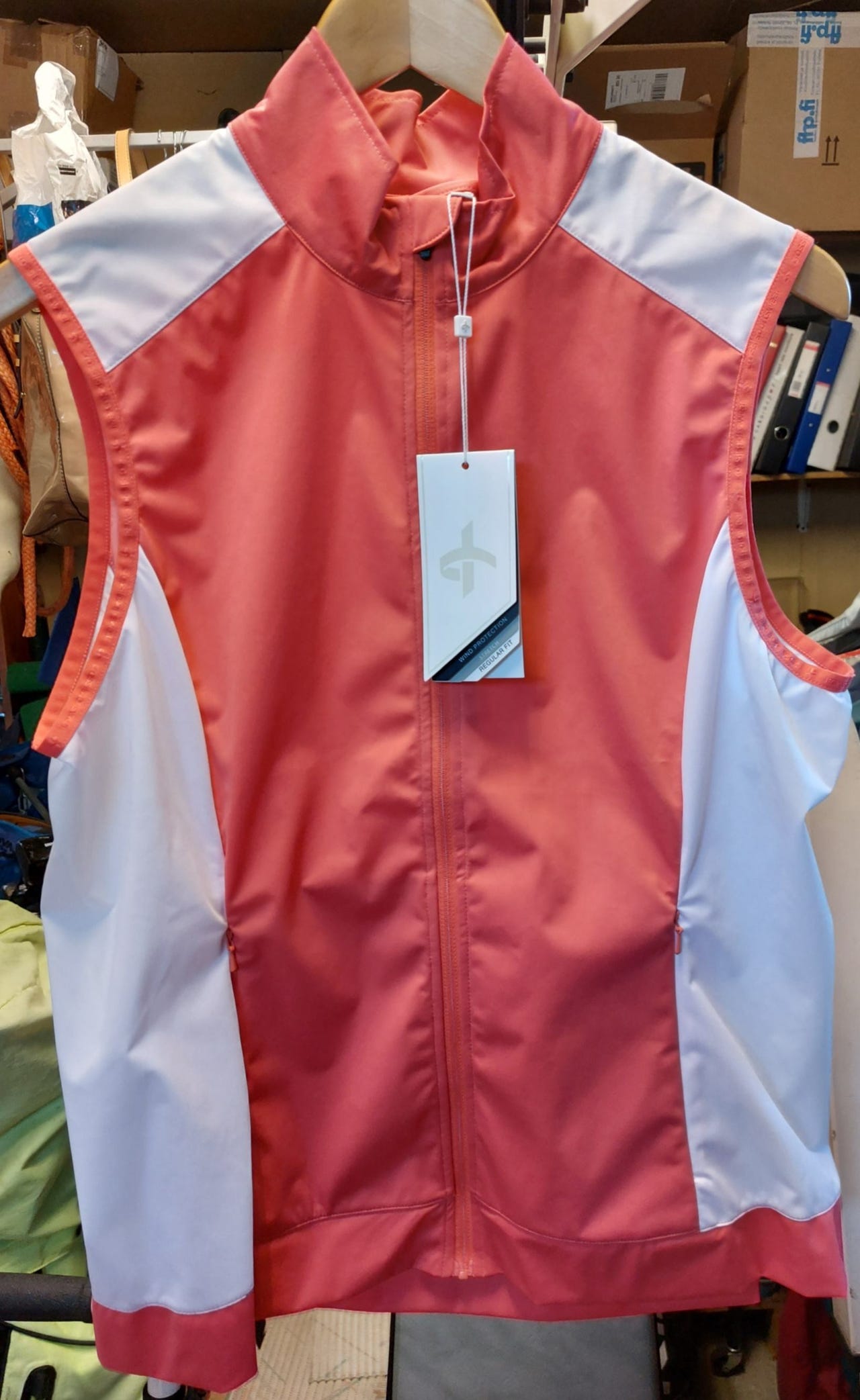 Pink windproof vest