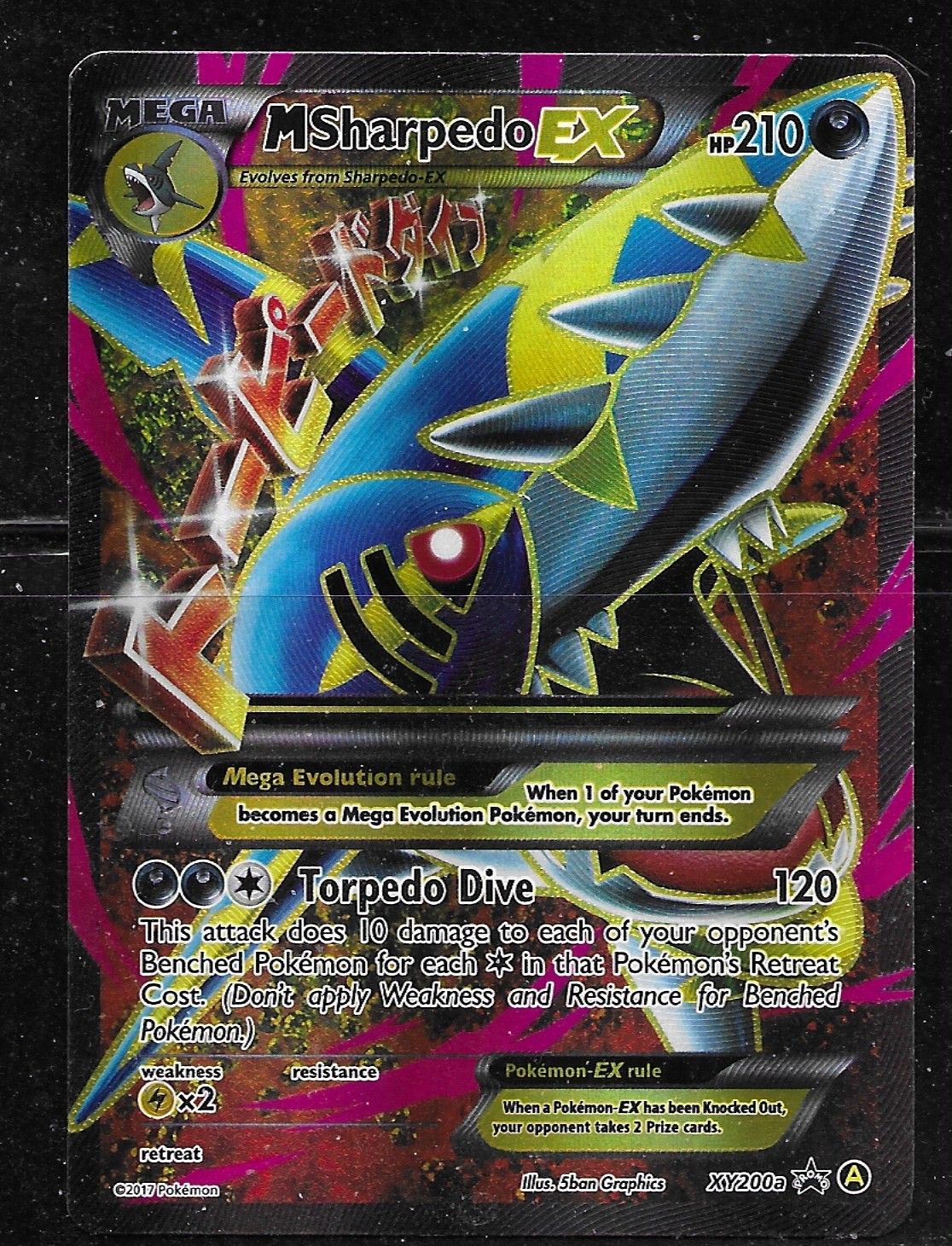 Pokemon Xy Promos Mega Powers M Sharpedo Ex Xy A Full Art Tori