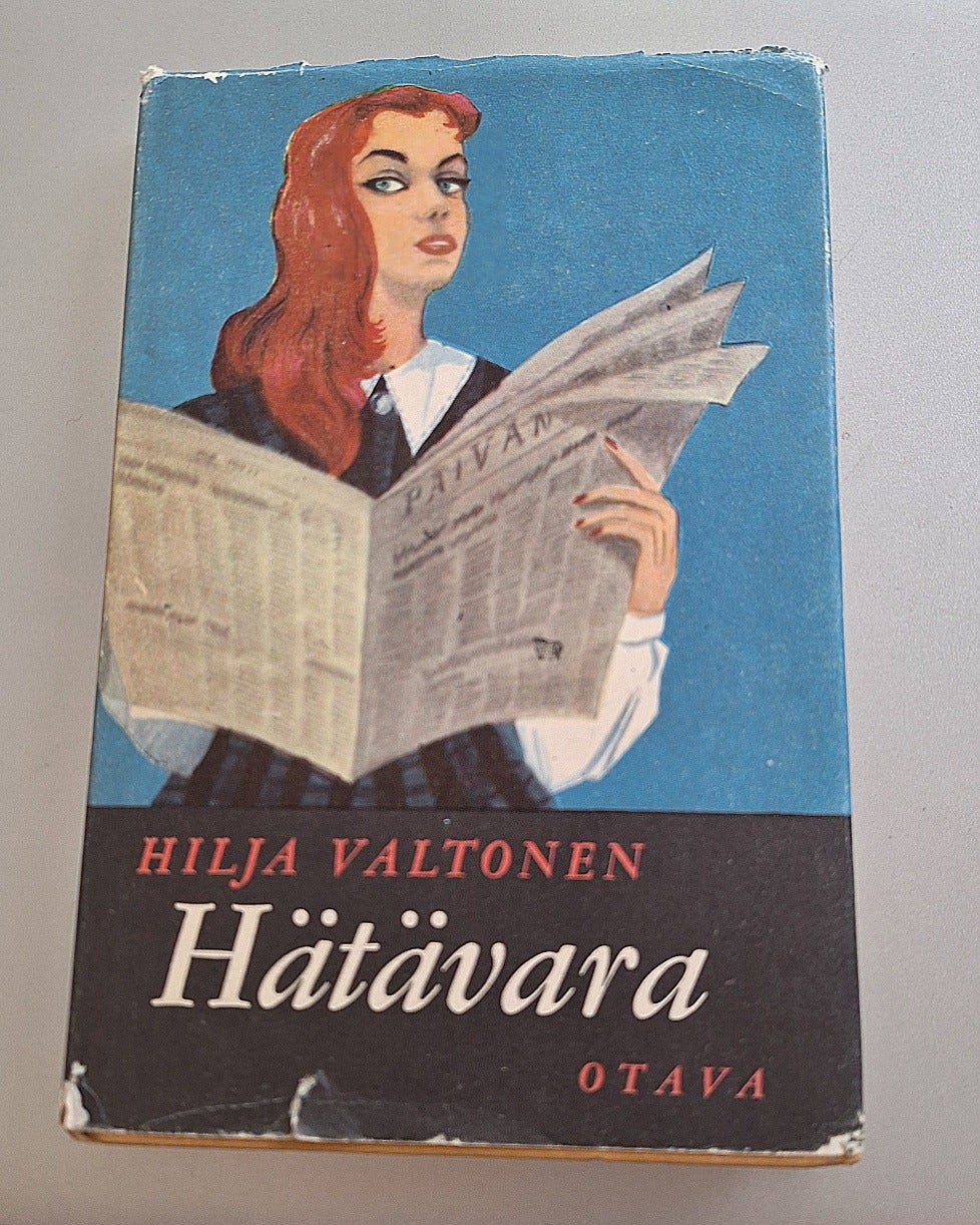 Hilja Valtonen "Hätävara" (painettu 1961 kovakantinen)