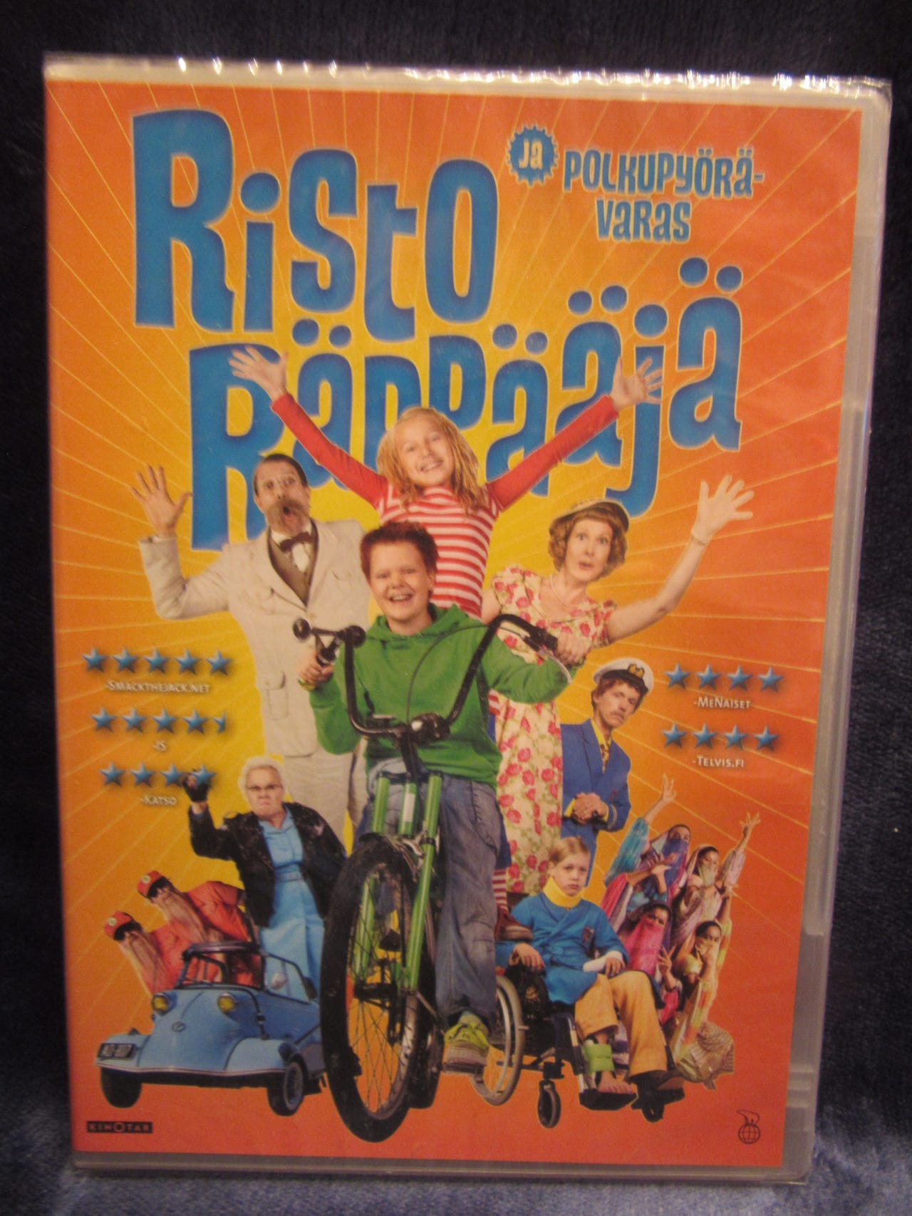 Risto Räppääjä ja polkupyörävaras dvd uusi