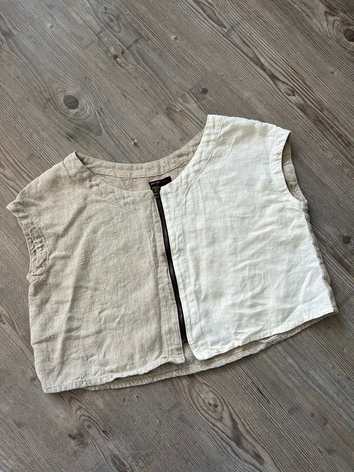 Beige Olars Ulla pellavatoppi L