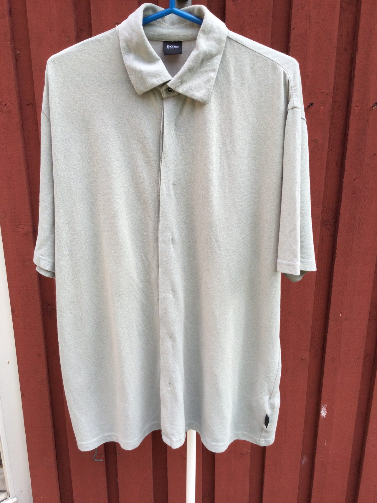Boss vihertävän harmaa pikeepaita koko XL