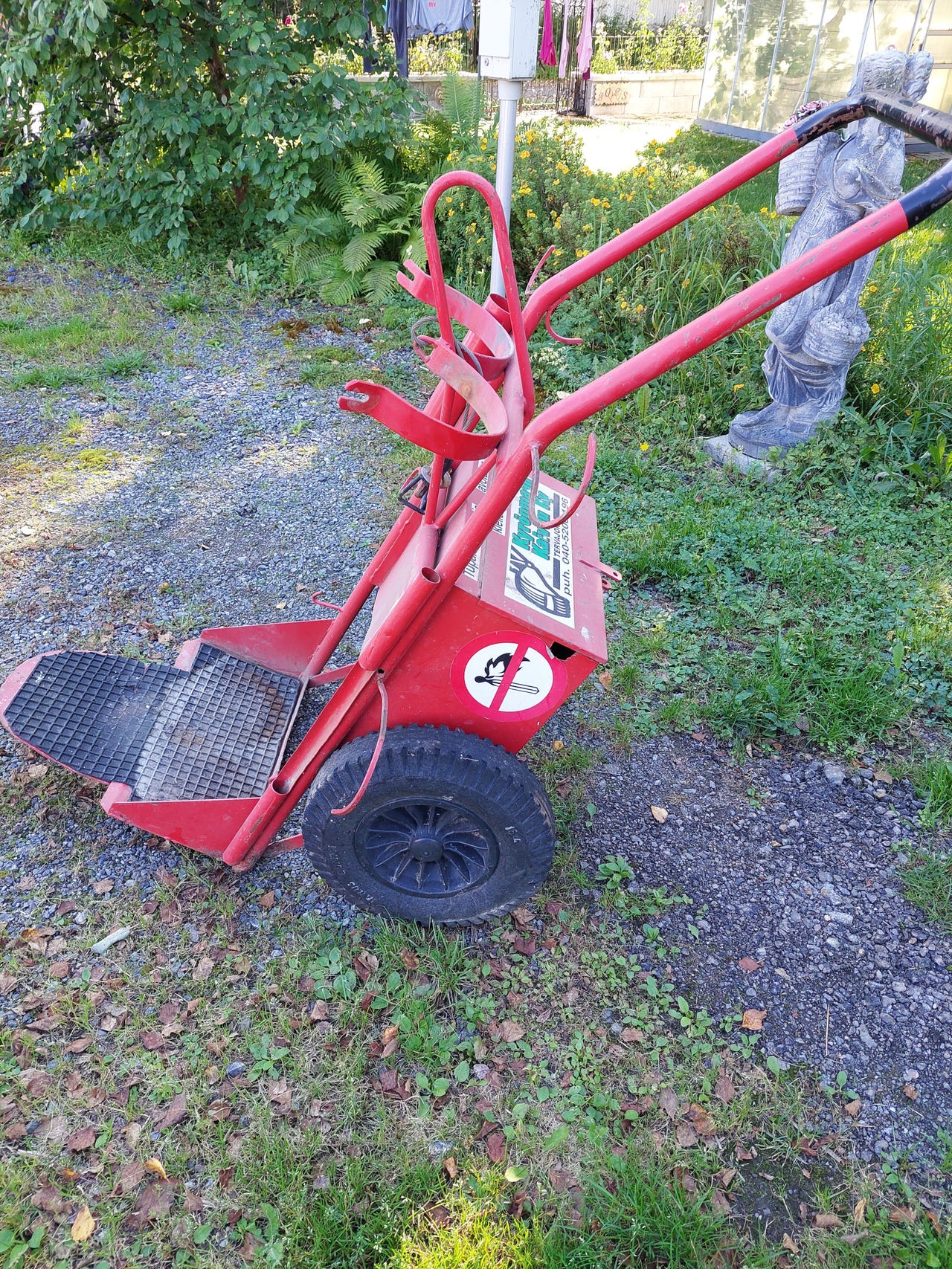Kaasupullokärry 2x 40/50 l