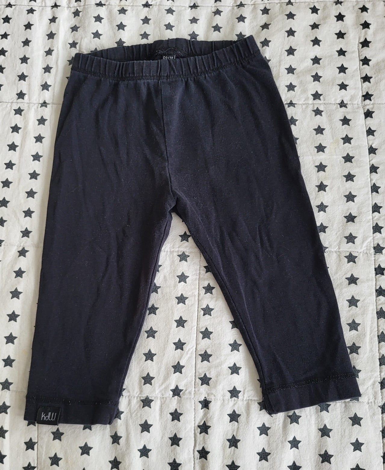 Kiddow mustat leggingsit 68/74cm
