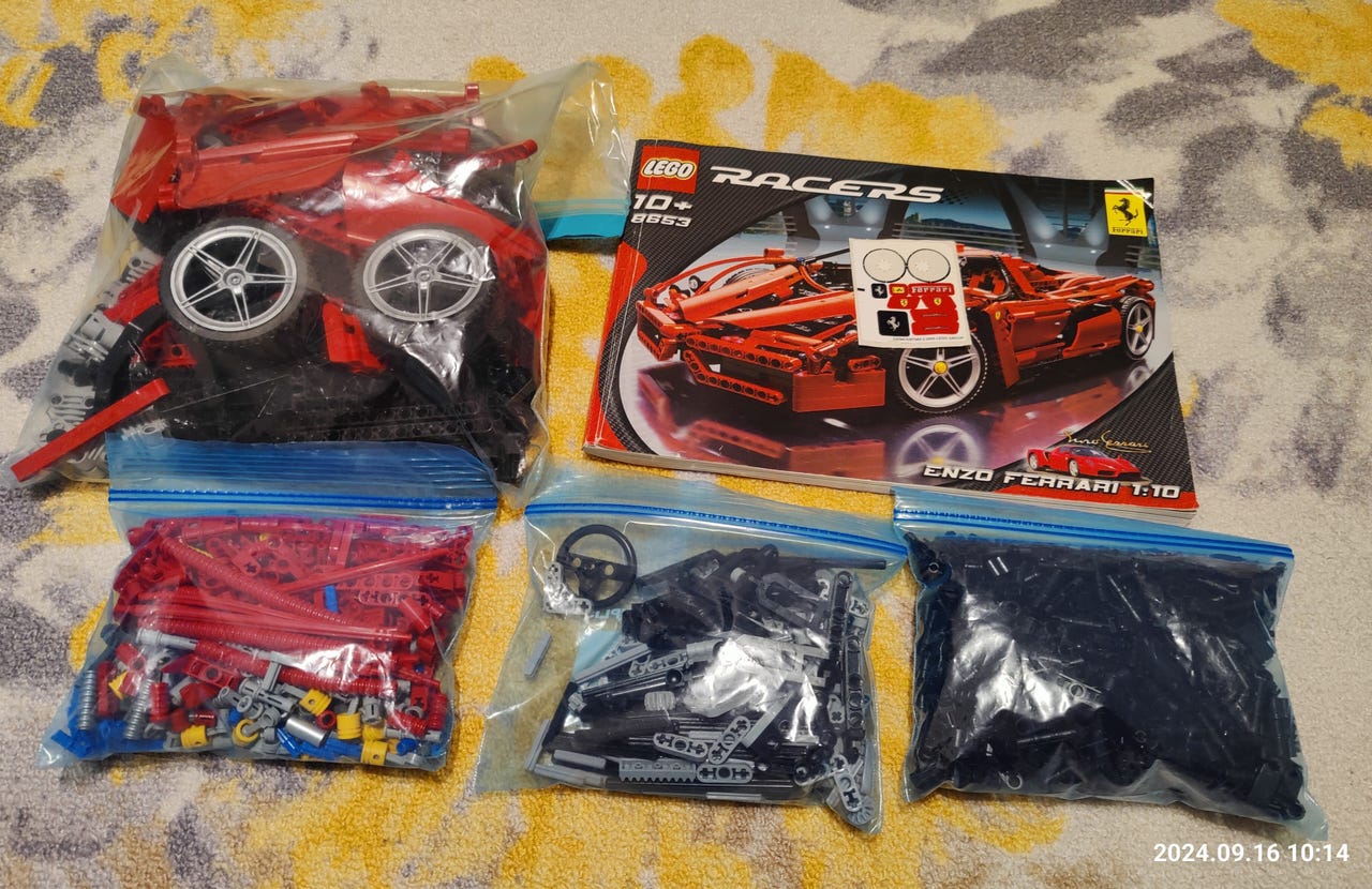 Ferrari Enzo Lego Ferrari 2008 LEGO Enzo Ferrari 1:10 8653 Racers