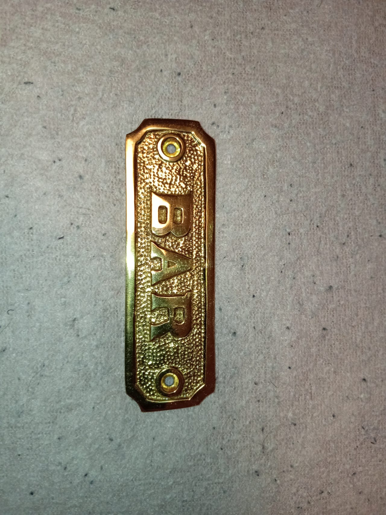 Messinki kyltti BAR