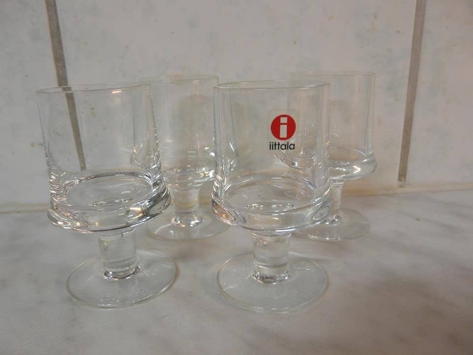 Iittala Marski jalalliset snapsilasit 4 kpl