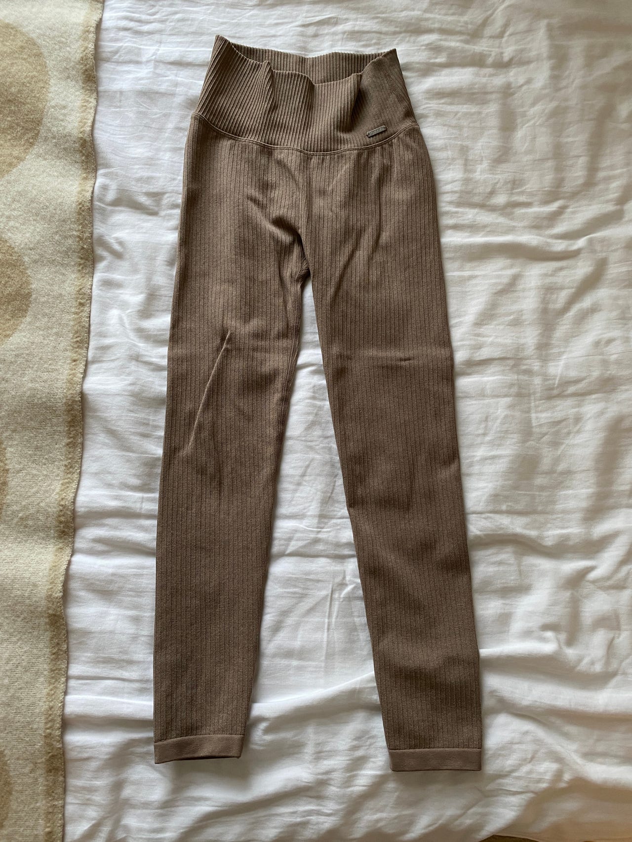 Aim’n espresso ribbed leggings XS