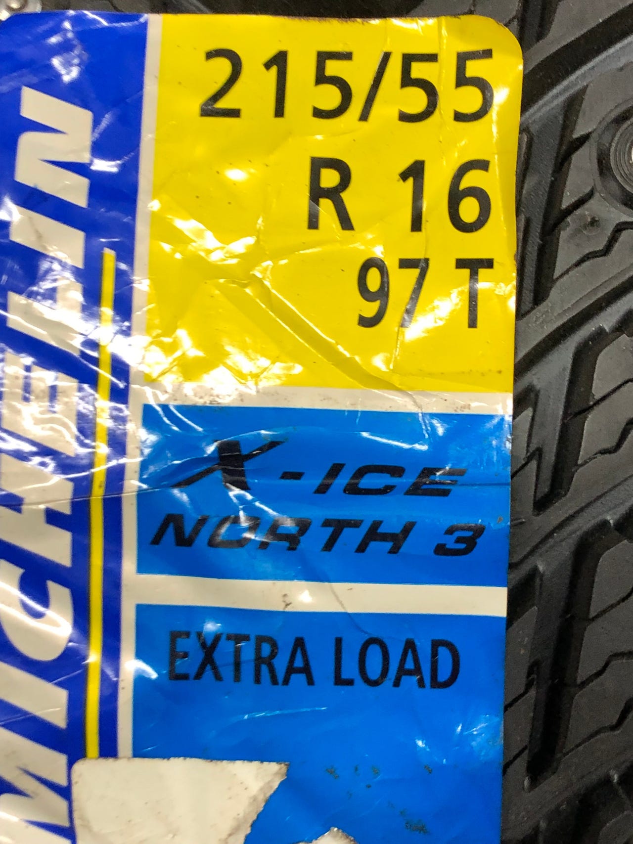 Michelin x-ice north 3 215/55-16 1 kpl uusi nastarengas | Tori