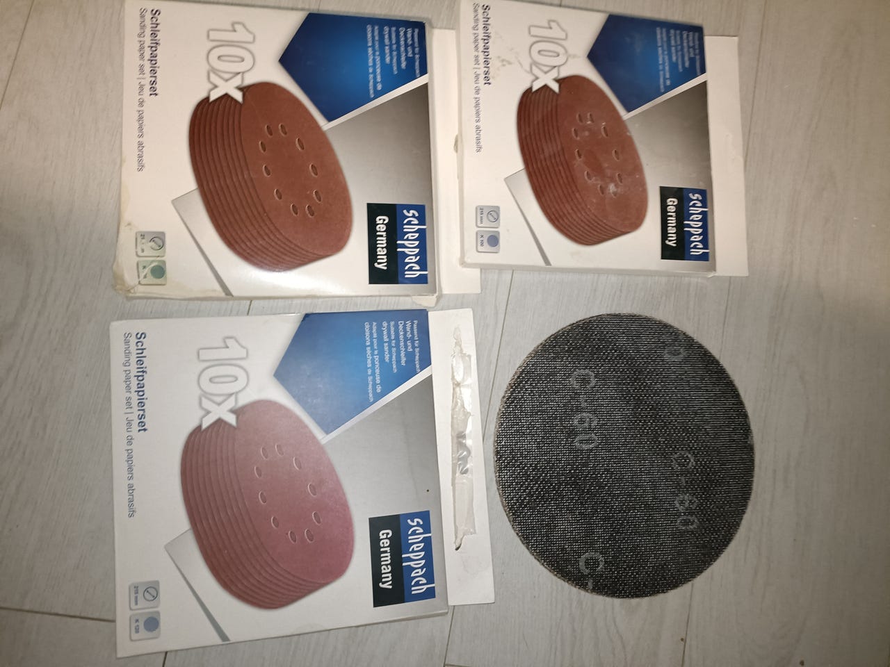 Tarrahiomalaikka DS200/920/930 10kpl 215mm P100, Scheppach