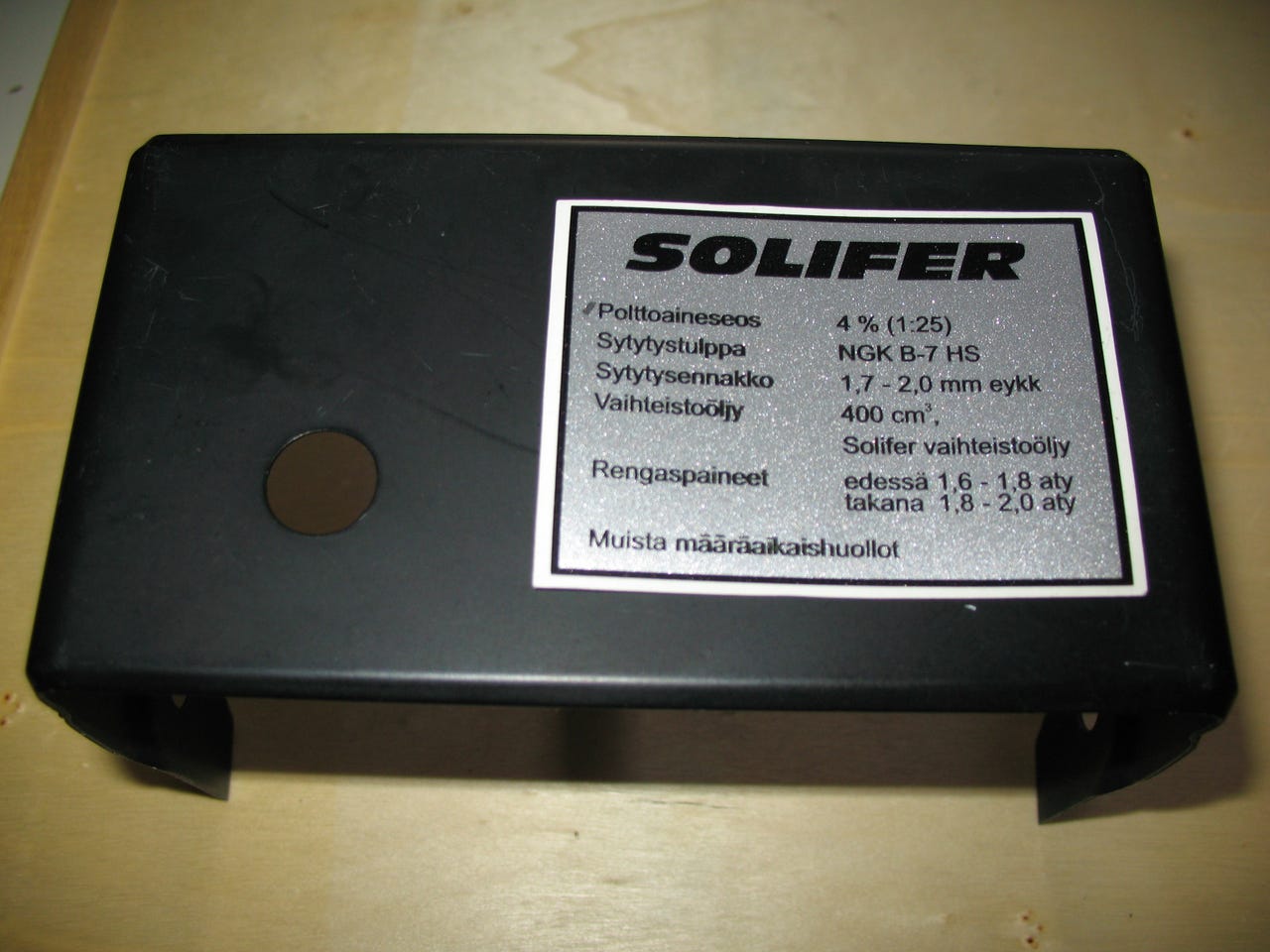 Solifer SM , SMA   ja 4-speed , Mittaripelti (NOS.)