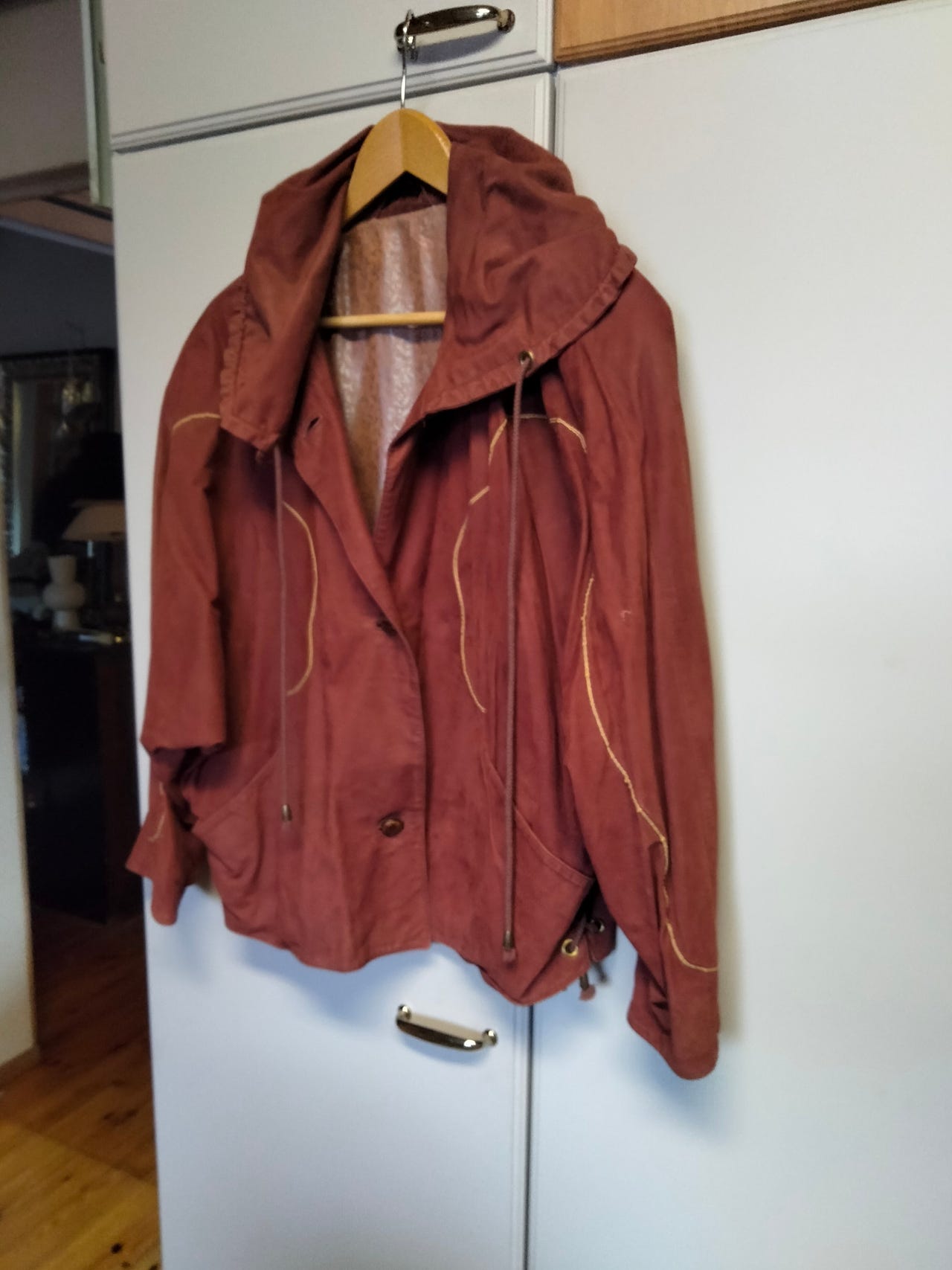 Vintage Friitalan mokkajakku koko noin xxl