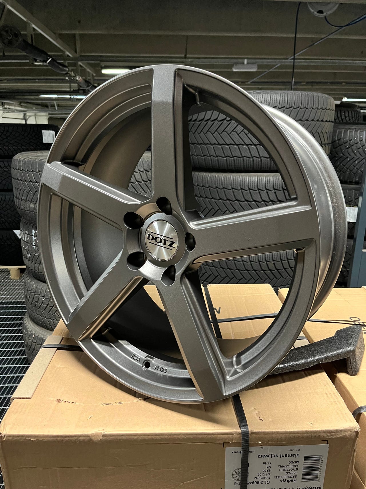 Alumiinivanteet Dotz CP5 Graphite 19”