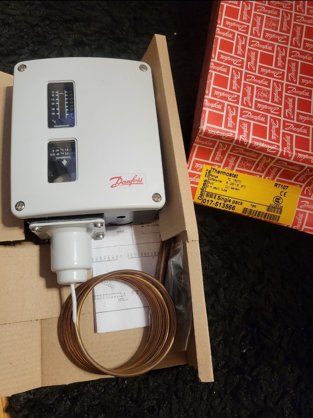 Danfoss Rt107 lämpötilan säätökorkoletku | Tori
