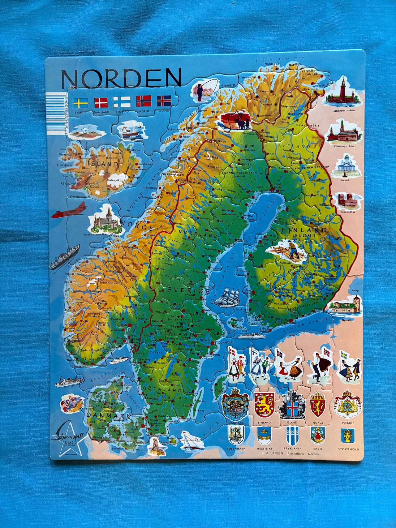 Palapeli Pohjoismaat norden Tori Palapeli Pohjoismaat norden Tori