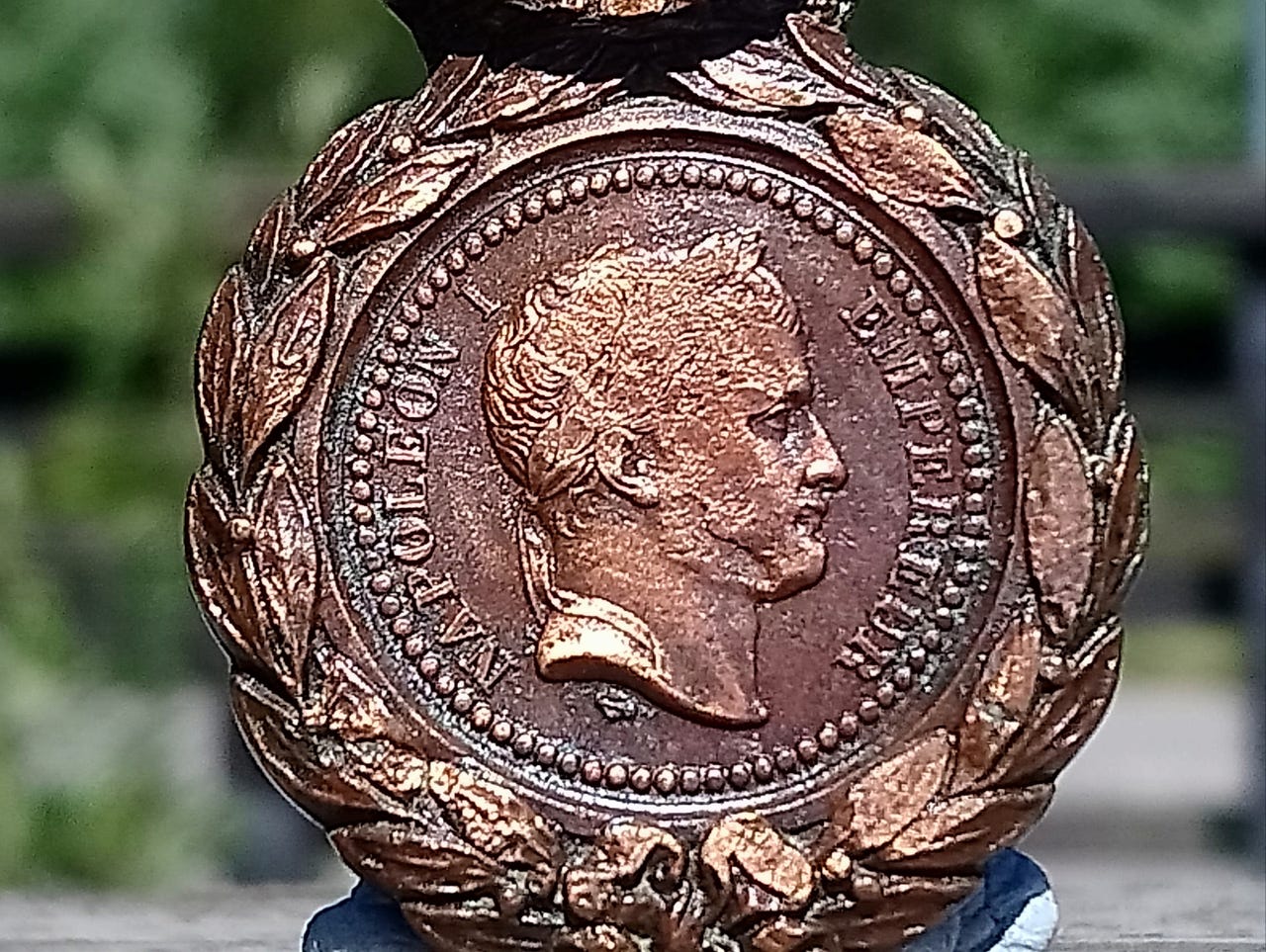 Sain Helene Napoleon Pronssinen mitali 1821. Veterans. Halkaisija