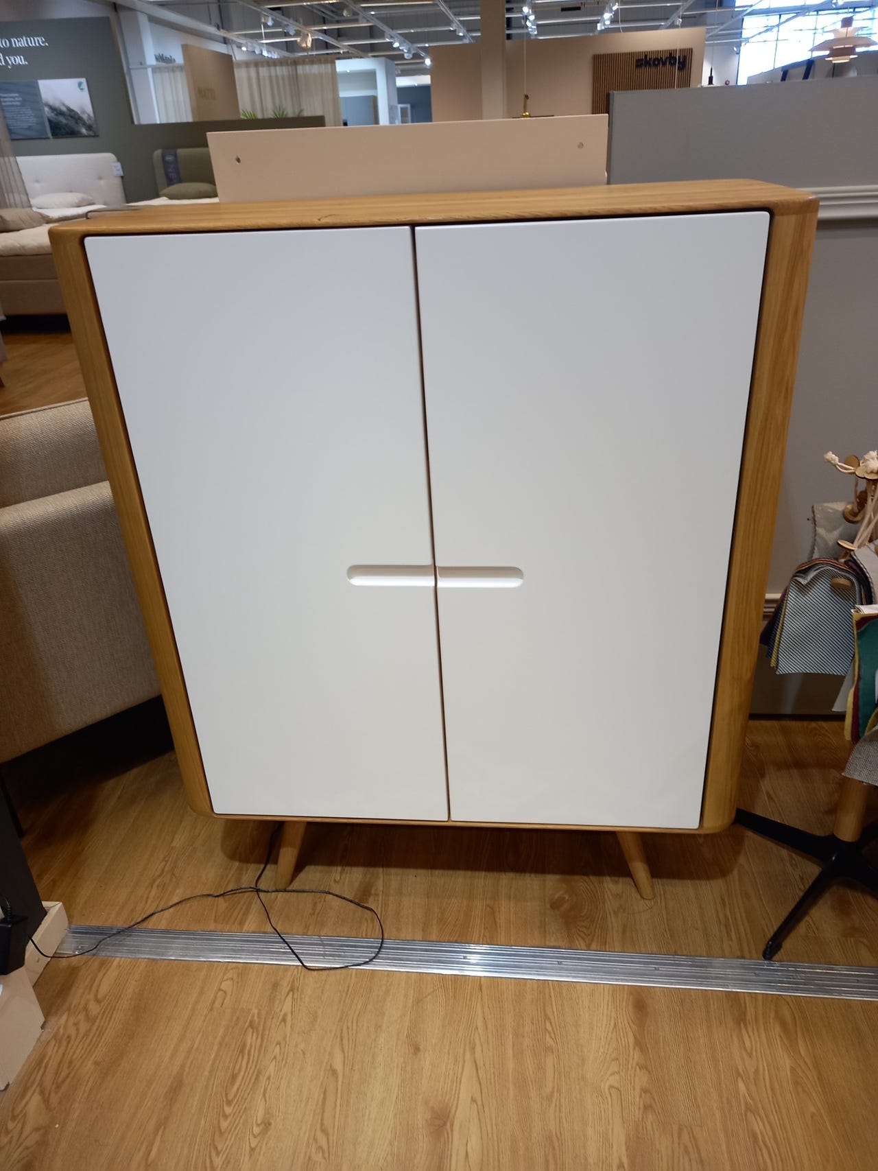 GAZZDA Ena-kaappi lv tammi/valkoinen MDF ovh. 1407