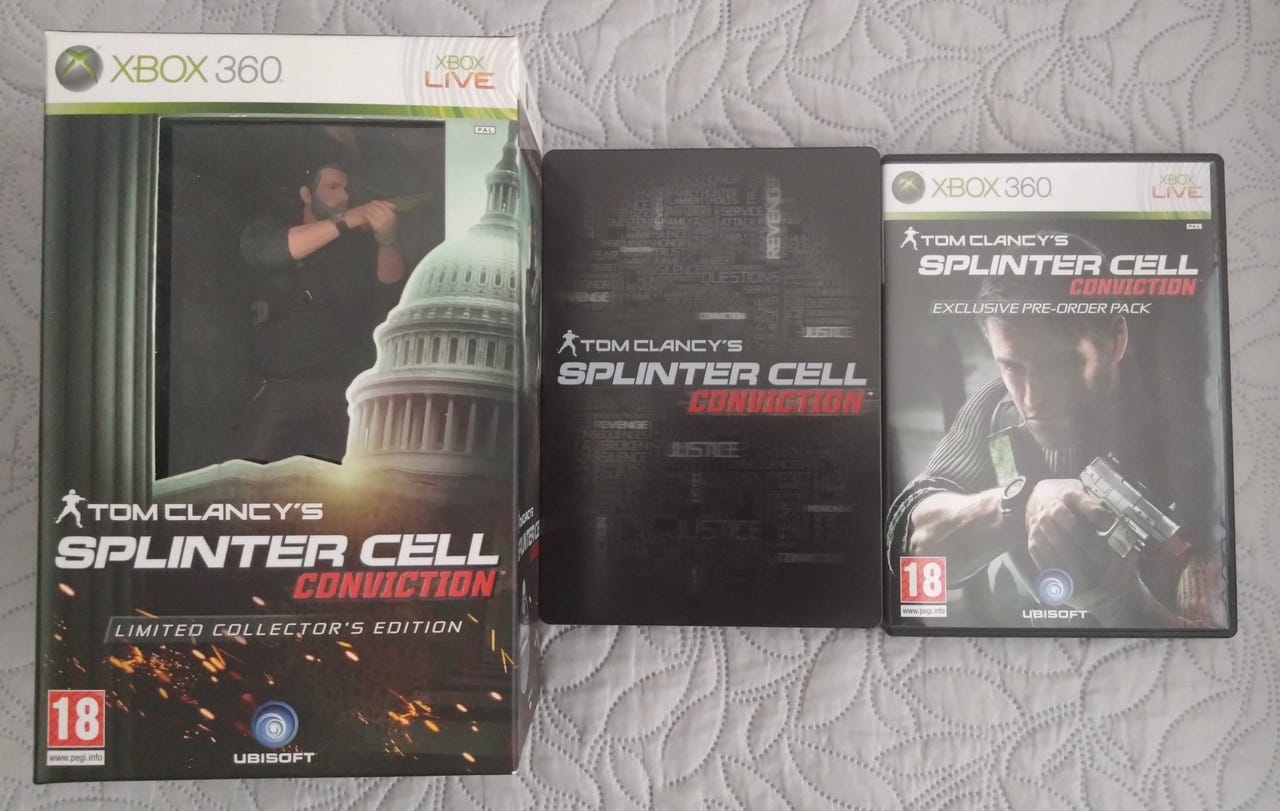 Splinter cell conviction CE & pre order pack | Tori