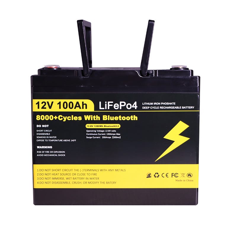 LiFePO4-akku 12V 100Ah – lämmityksellä ja Bluetoothilla