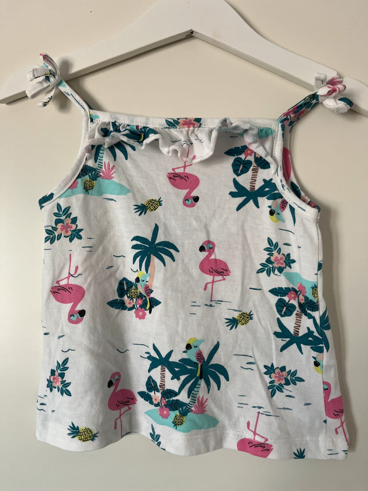 Kappahlin flamingo toppi/paita koko 86/92
