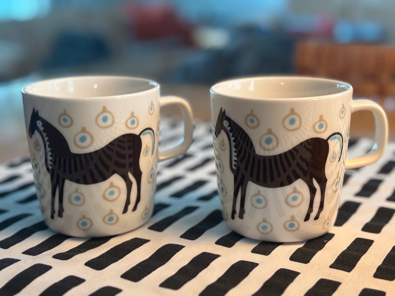 2kpl Marimekko Oiva Musta tamma - muki 4dl | Tori