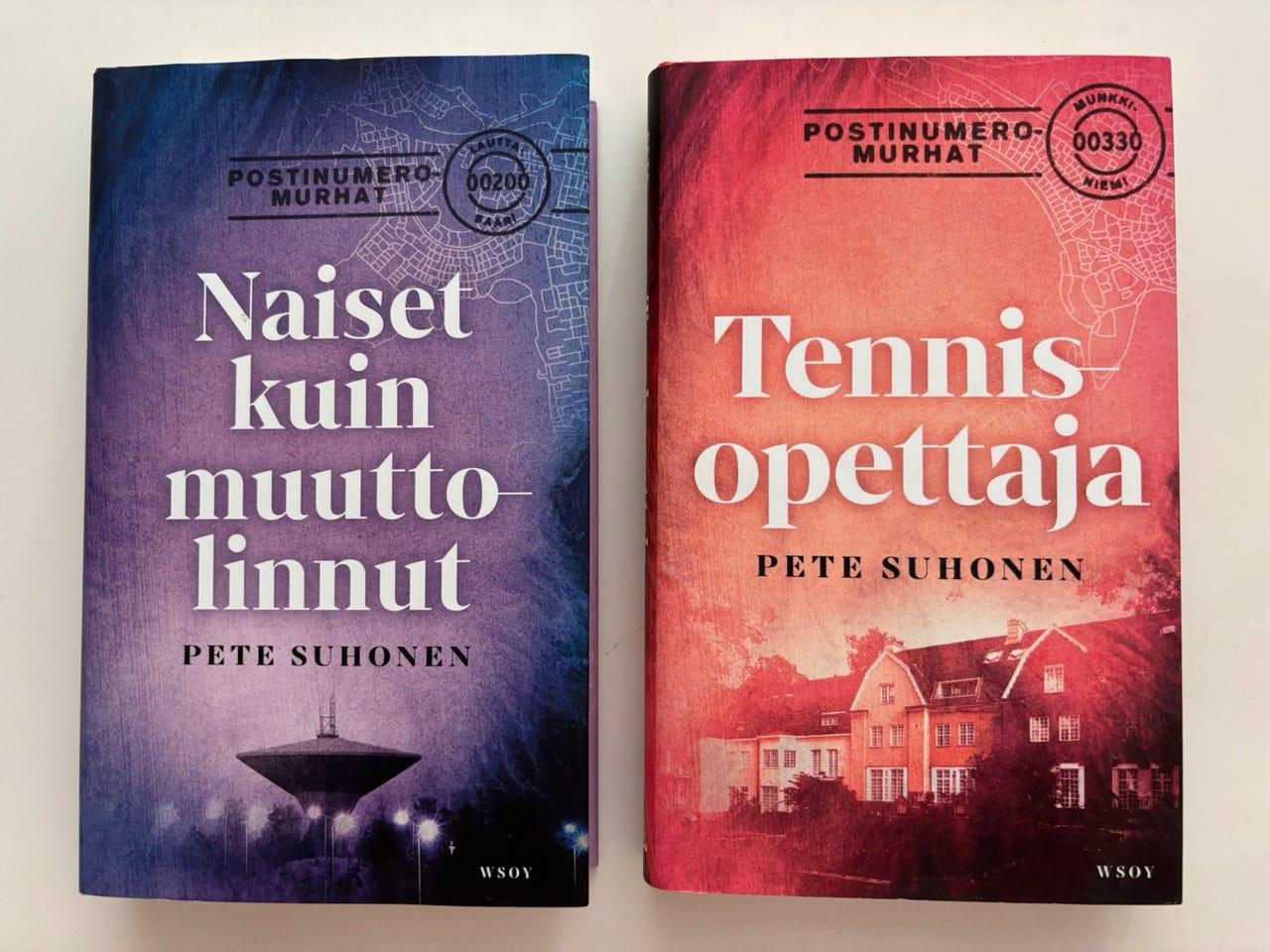 Postinumeromurhat kirjat. Pete Suhonen