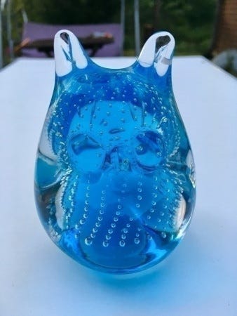Konstglas FM Ronneby Sweden paperipaino