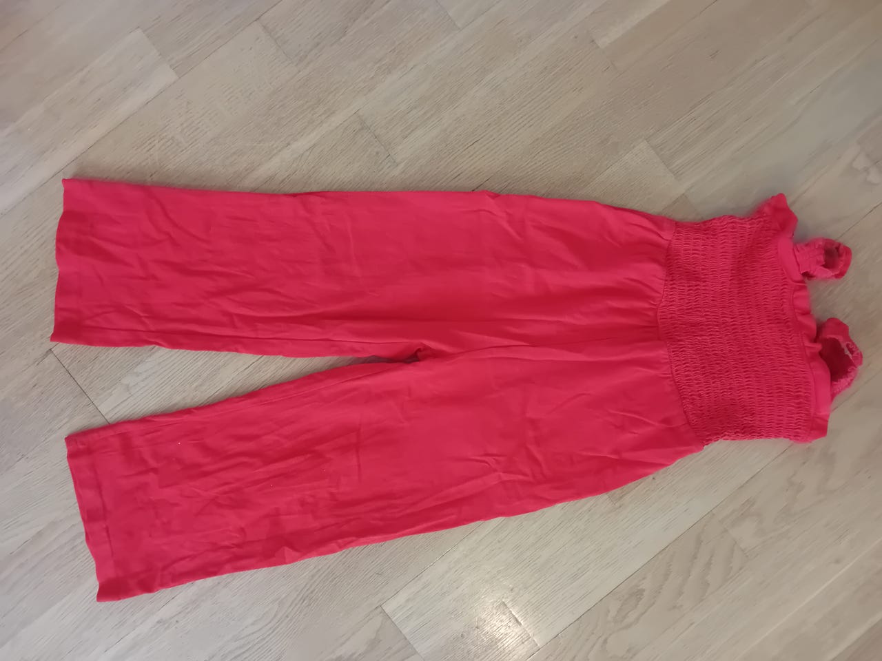 Jumpsuit 116 kesähaalari punainen