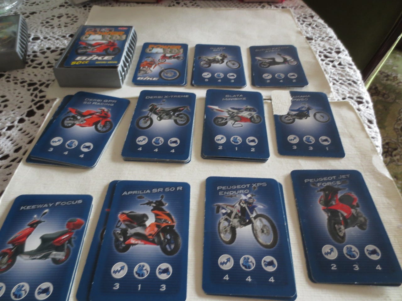 Pelikortit Power Cards, Bike, 50 cc