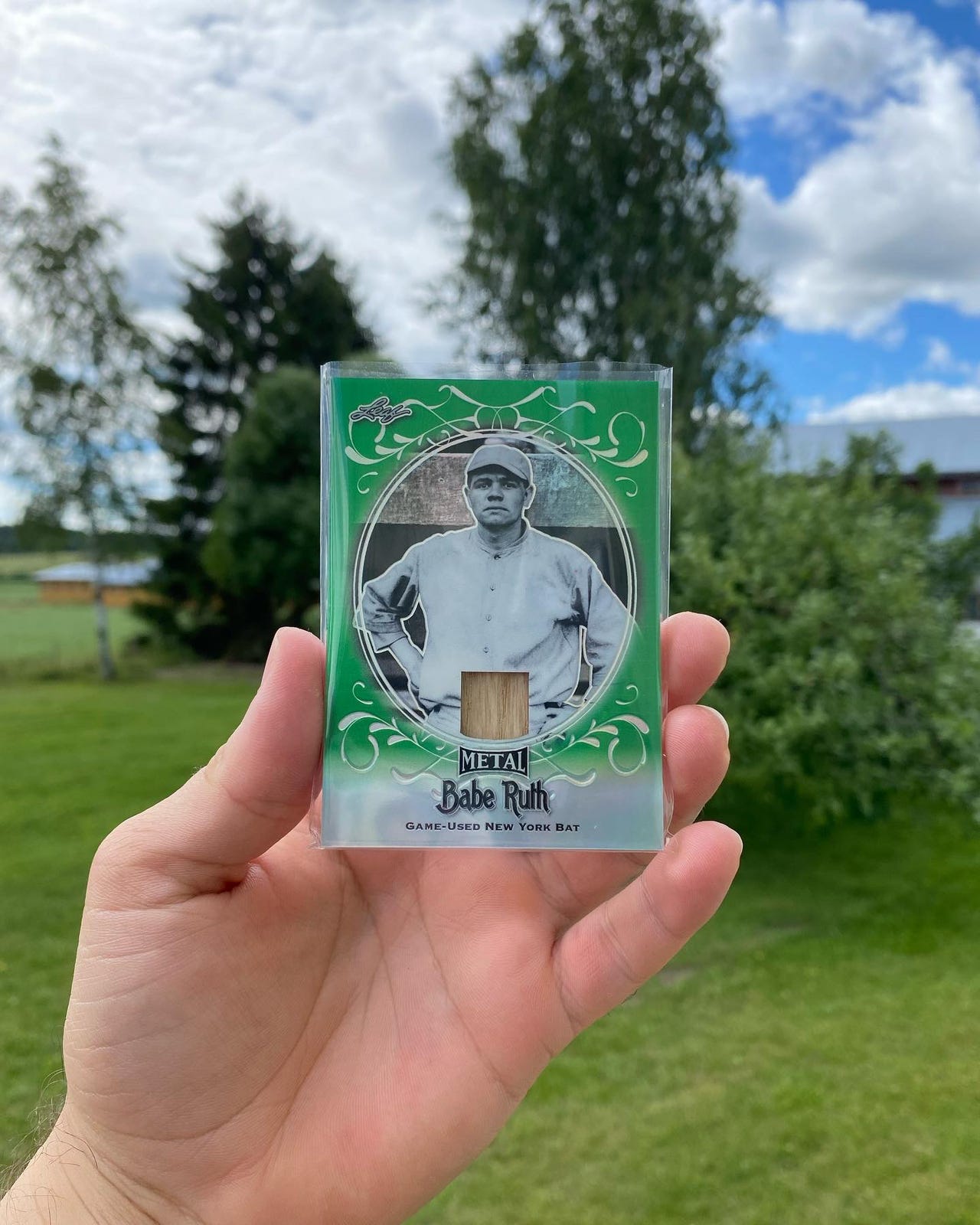 Babe Ruth baseball card(with bat) Pokemon | Tori