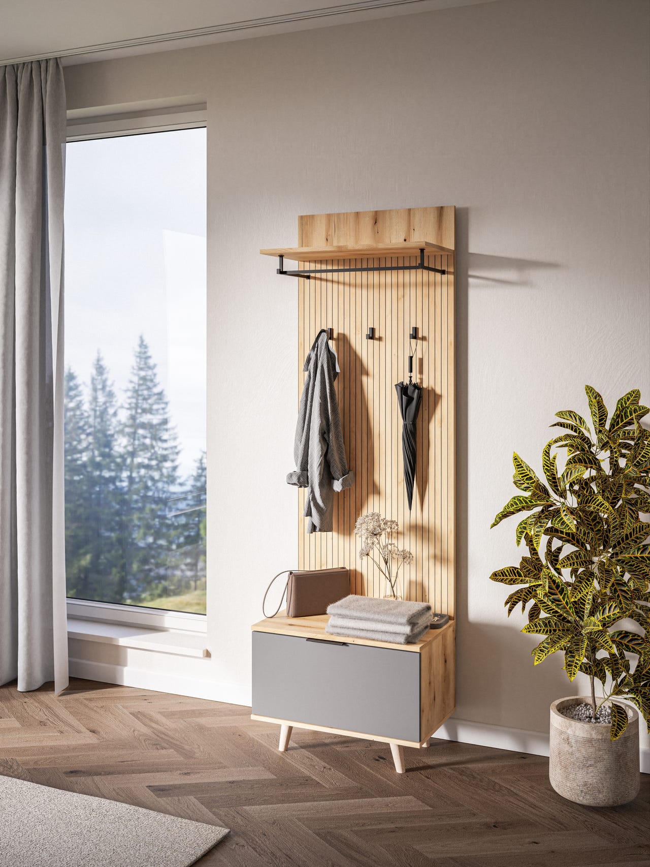 Eteisen kaapisto Nordic 65cm