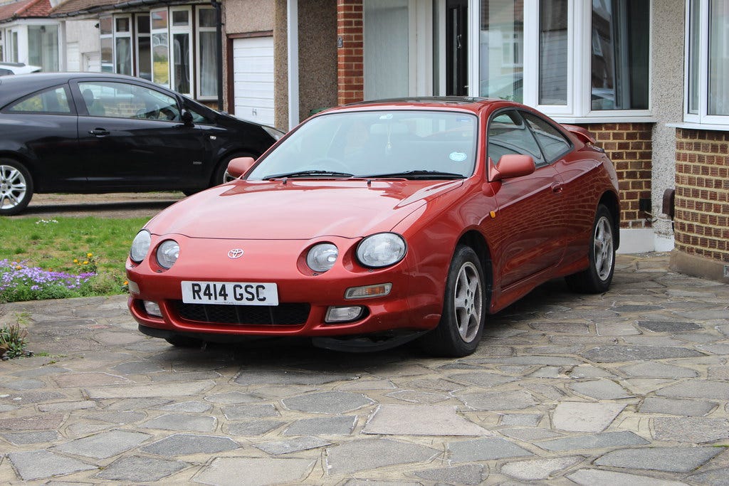 St202 toyota celica vänkärin ovi, hyvä
