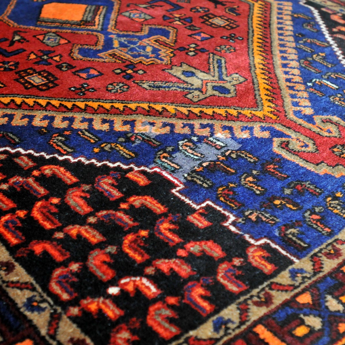 Käsinsolmittu villamatto 255 x 145 cm Hamedan, Iran
