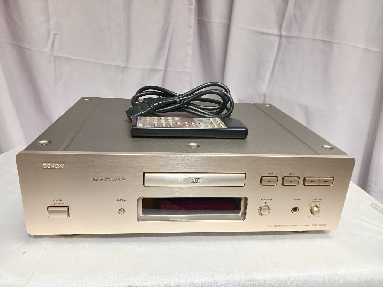 DENON D C Dー1650AZ Denon DCD-1650AZ CD Player AL24 Processing HDCD DAC Optical