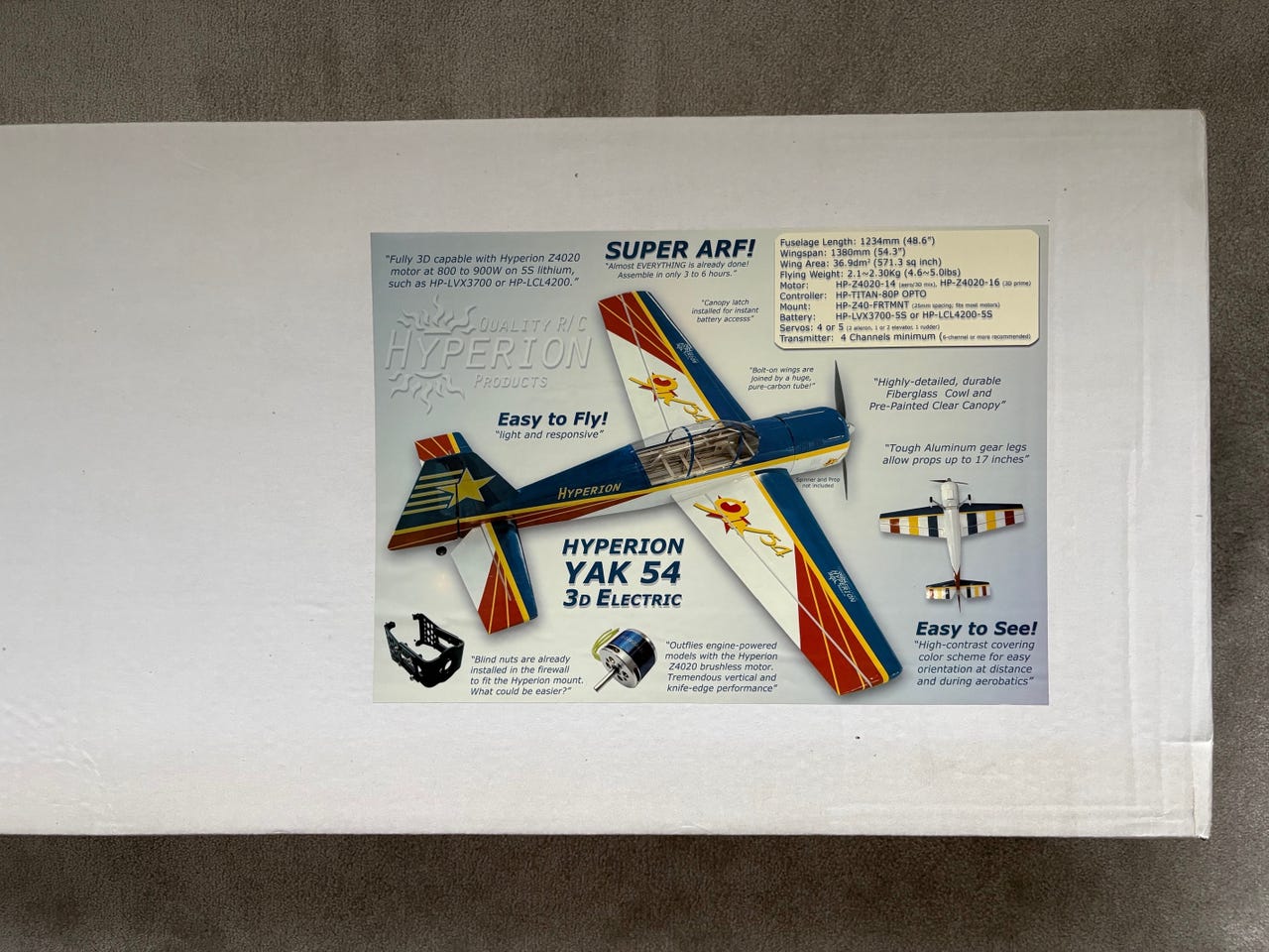 ハイぺリオンYAK54 ハイぺリオンYAK54 Hyperion YAK54 RC Airplane | eBay