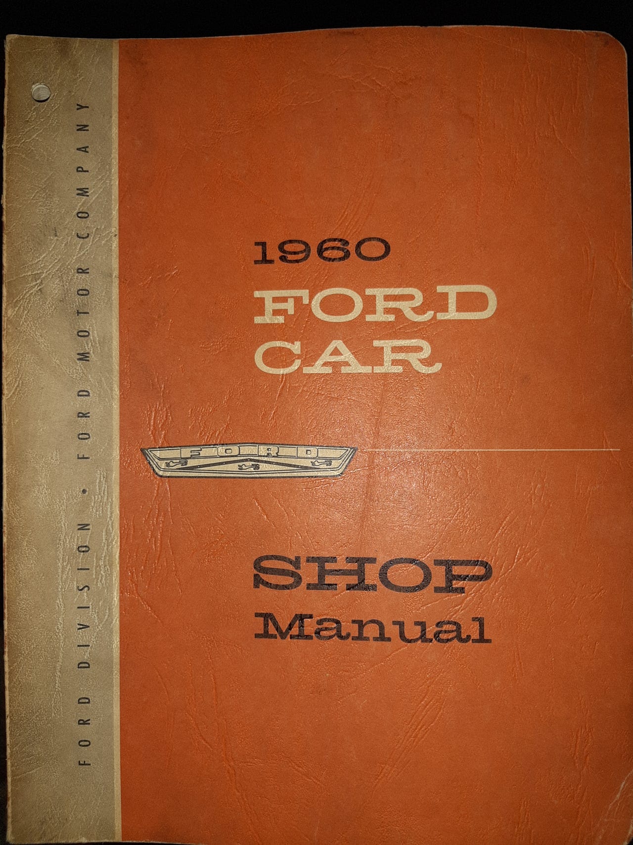1960 FORD CAR SHOP MANUAL