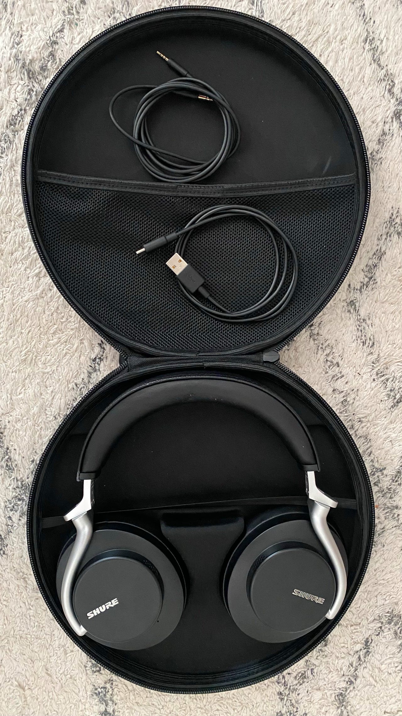 Shure AONIC 50 Premium Wireless Noise Cancelling Headphones, Blac