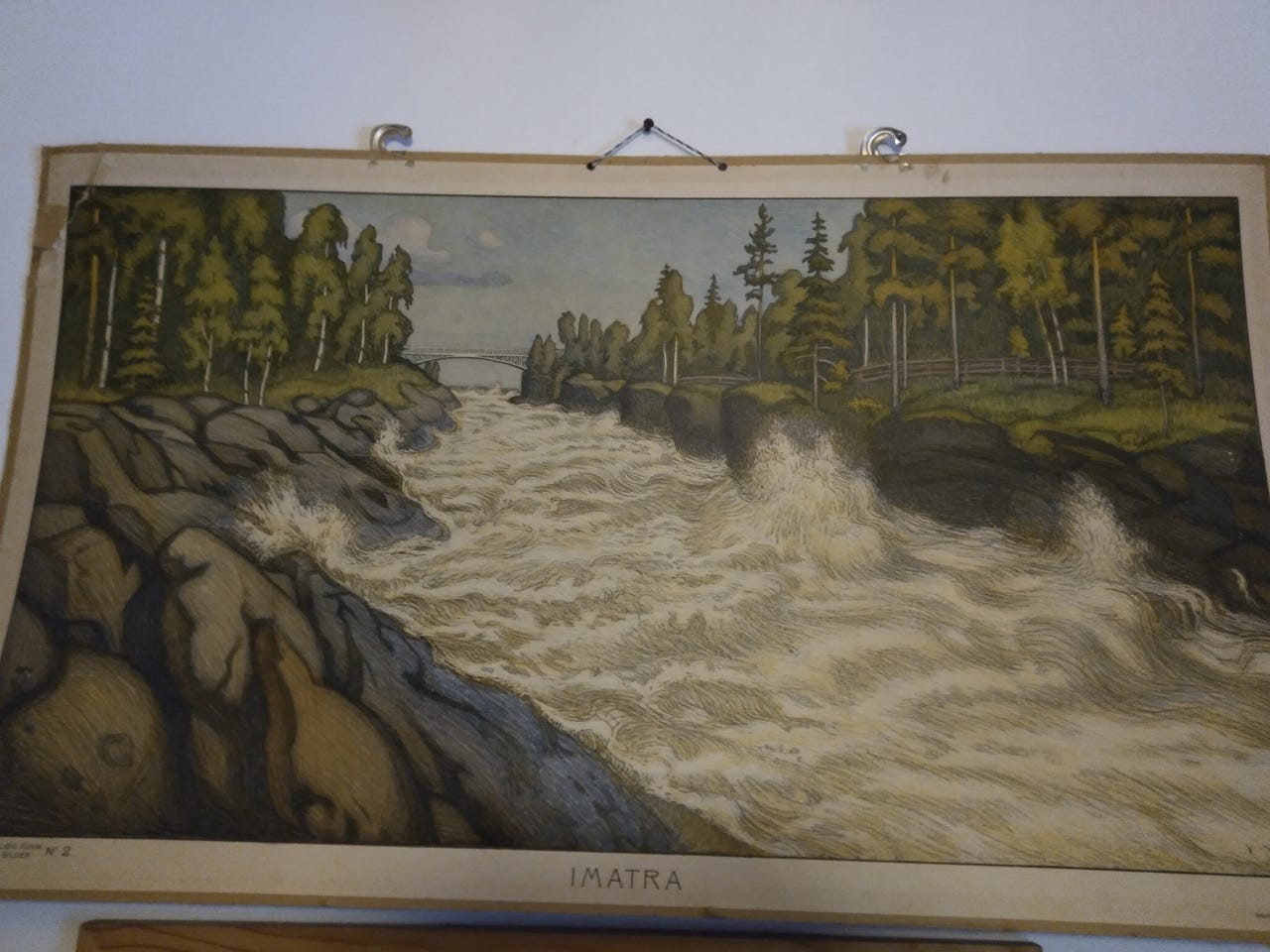 Opetustaulu Imatran koski 1917