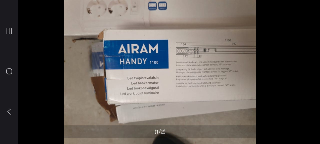 Työpistevalaisin Airam Handy 1100, 3kpl a 40€