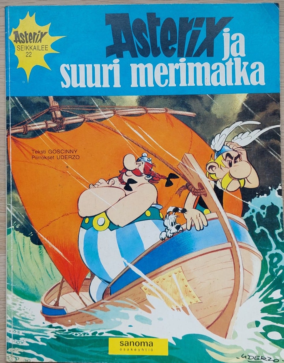 Asterix ja suuri merimatka 1976 1. painos