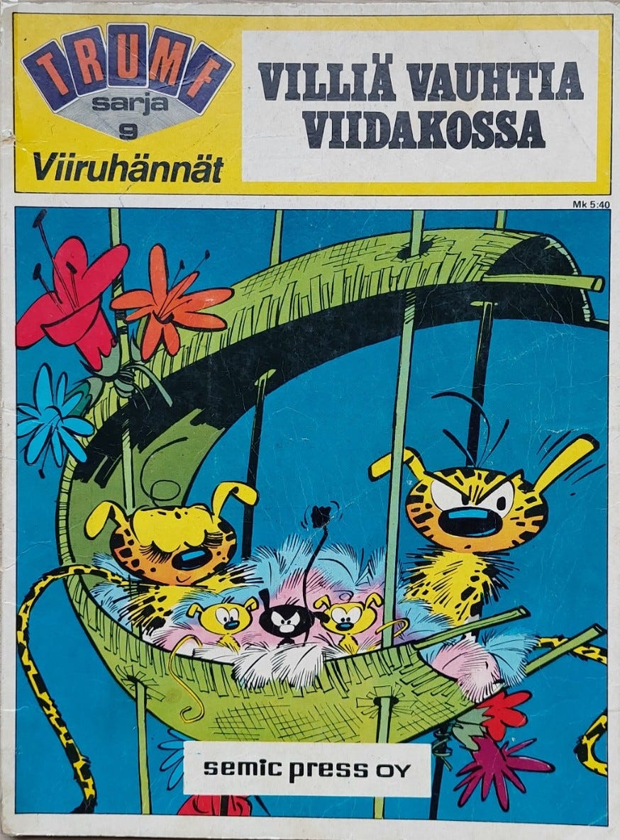 Trumf Sarja 9 Villiä vauhtia viidakossa 1973