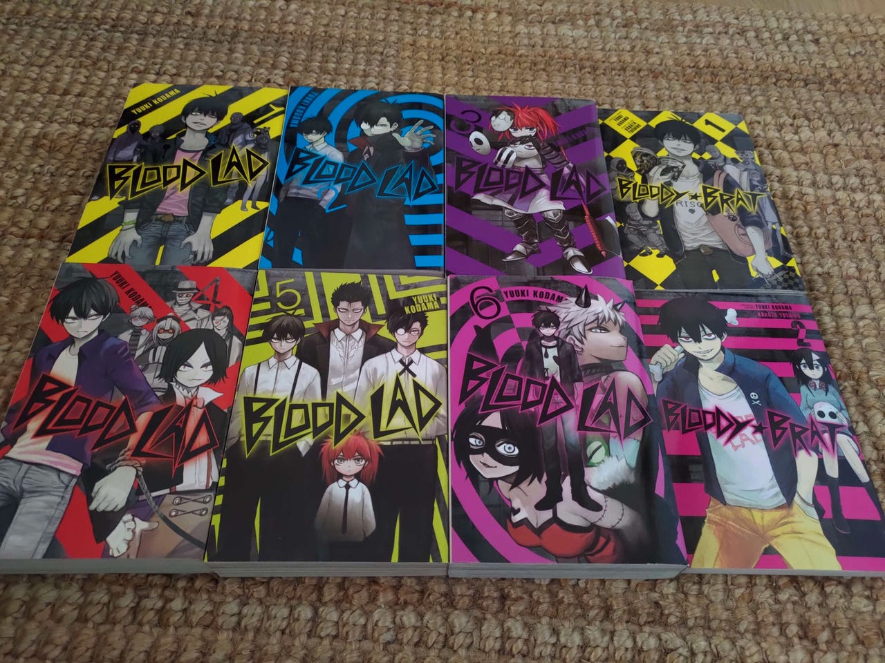 Blood Lad manga Vol 1-6 & Bloody Brat Vol 1-2