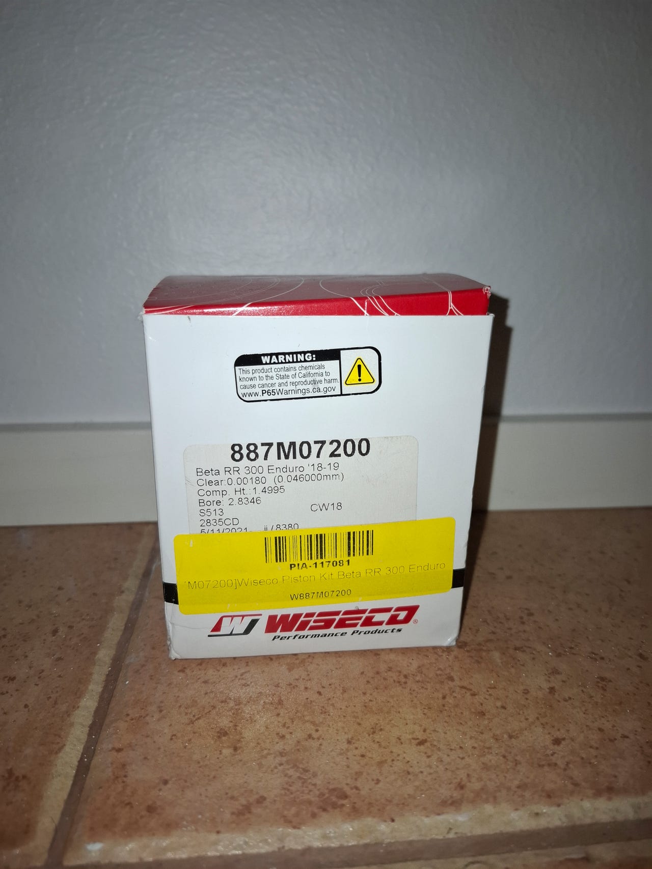 Wiseco 72.00mm mäntä 2T