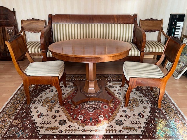 Biedermeier sohvaryhmä
