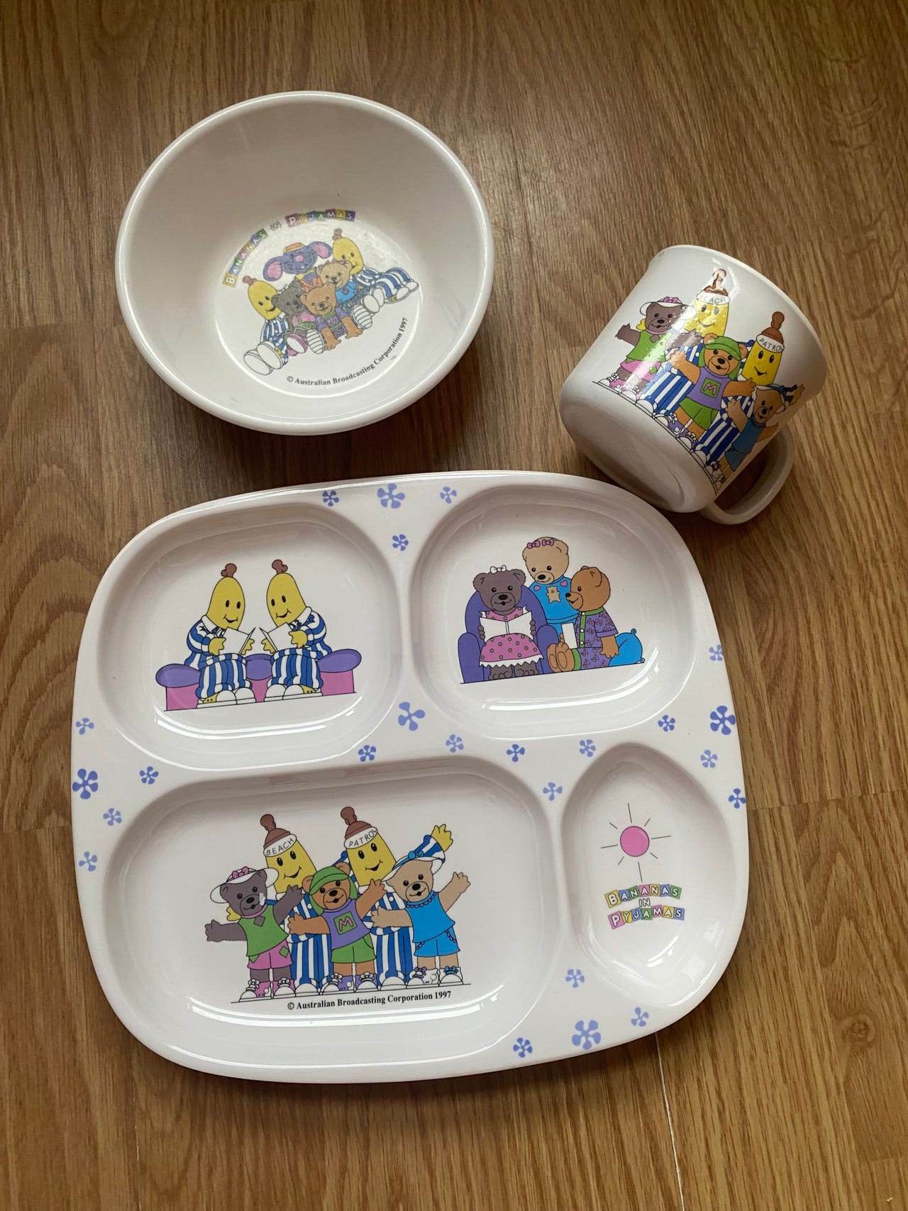Pyjamabanaanit Lasten Astiasto V 1997 Tori