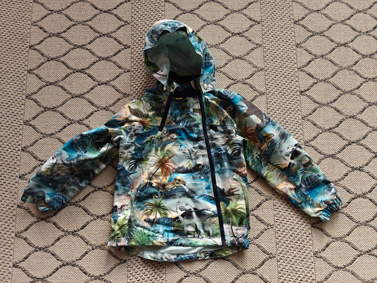 Molo Hopla Dino fantastic välikausitakki koossa 128