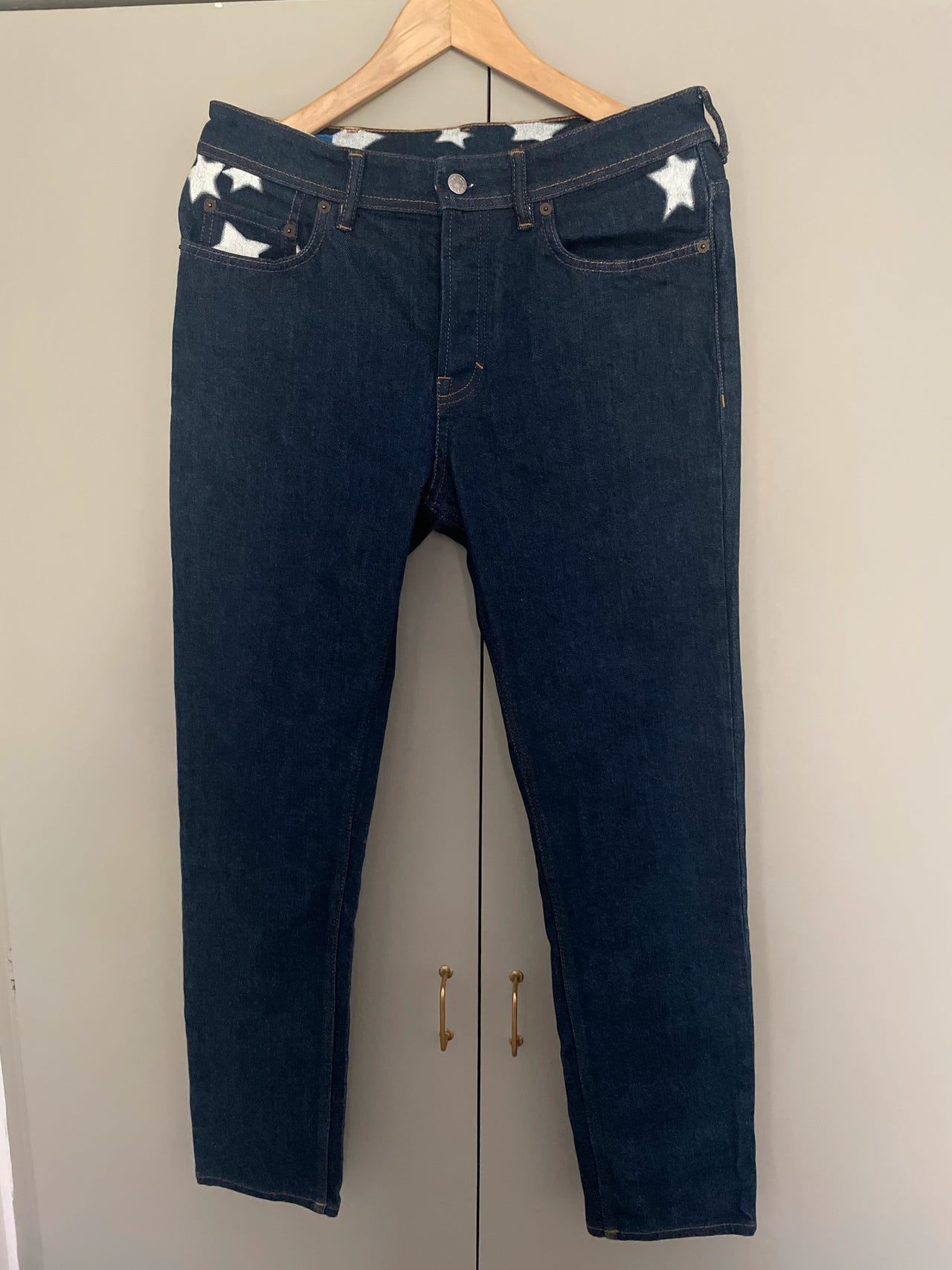 Acne studios river star farkut