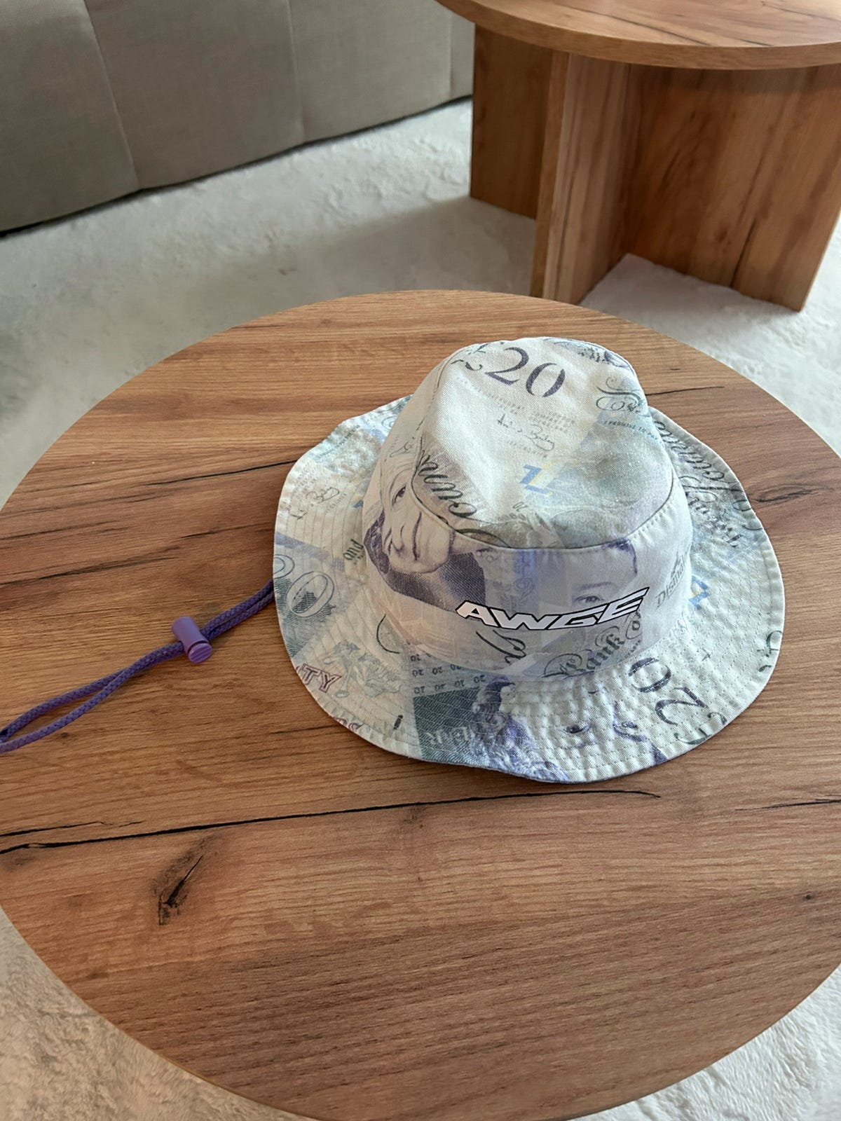 AWGE Twenty Pound printed twill hat