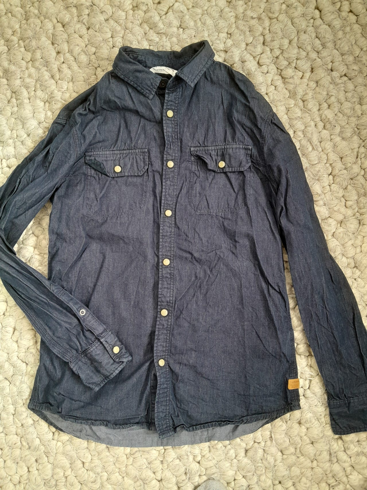 H&M farkku kauluspaita
